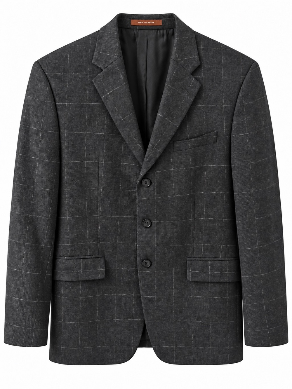 Michael Michael Kors Gray Windowpane Wool Blazer | Men’s 42R